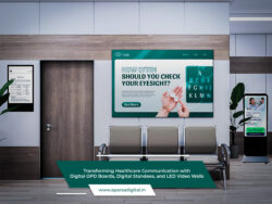 Transforming Healthcare Communication with Digital OPD Boards, Digital Standees, and LED Video Walls
