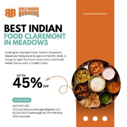 Best Indian Food In Claremont Meadows – Bollywood Burgers