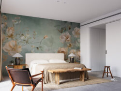 Cottage Blooms Country-Inspired Floral Wallpaper Cozy Homes