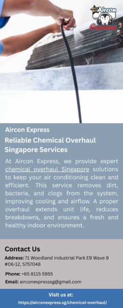 Reliable Chemical Overhaul Singapore Services