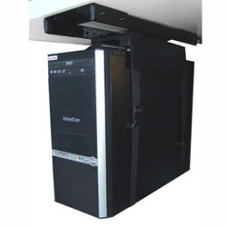 Vertical Slide & Rotate Metal CPU Holder with Straps