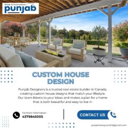 Custom House Design by Punjab Designers Canada
