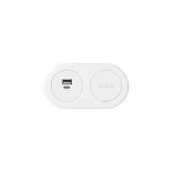 Echo In Desk GPO with Wireless Fast Charge Module