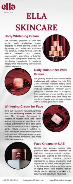 Shop Premium Face Creams in UAE for Radiant and Healthy Looking Skin