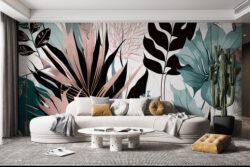 Tropical Blooms: Lush Floral Wallpaper Ideas Vibrant Living Spaces