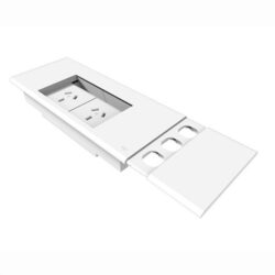 Electracom Flip Box with 2 GPO & Provision For 3 Data