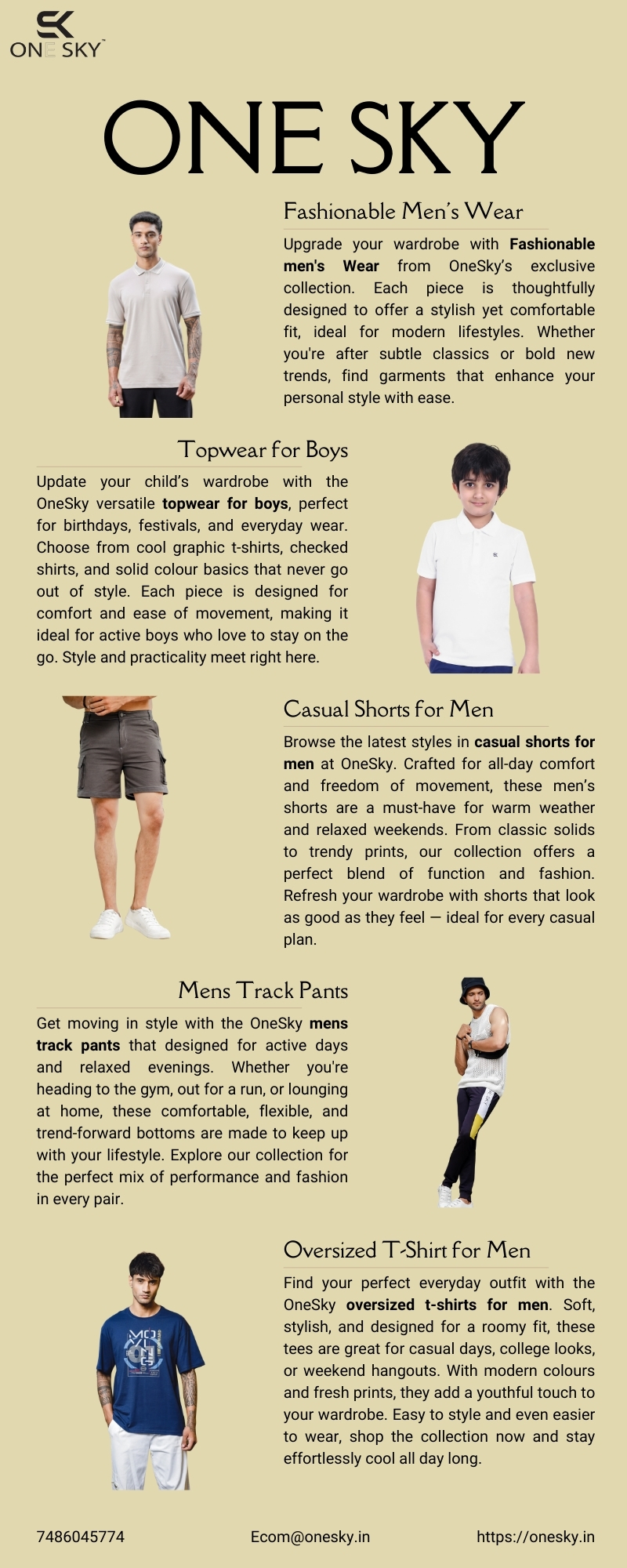 Refresh your look with premium and fashionable men’s wear selections