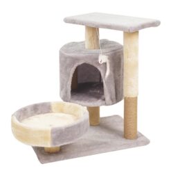 A Cat’s Dream Paradise: Natural Solid Wood Cat Climbing Frame 50*33*53CM