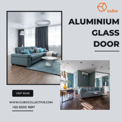 Stylish Aluminium Glass Door for Modern Homes and Offices