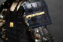 Discover the Legacy of the Oda Clan Black Samurai Armor with Antlers Helmet