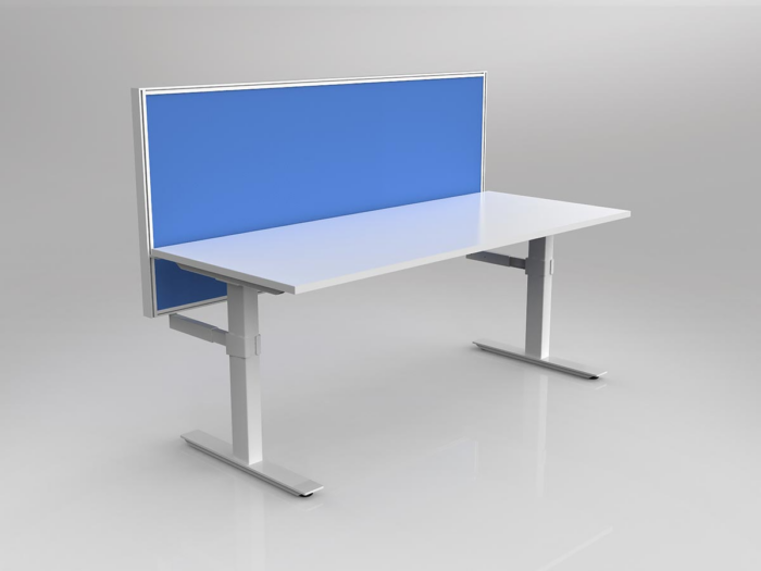 OL Agile Desking Layout with Worktop of 1800mm x 800mm and 50mm Central Divider Screen