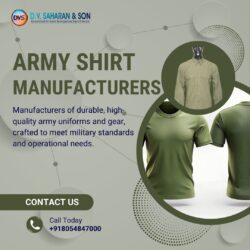 High-Quality Army Shirt Manufacturers for Military Uniforms