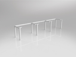 OL Axis Single Sided 3-User Workspace Frame