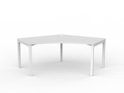 OL Axis Single 120° Workspace Corner Desk