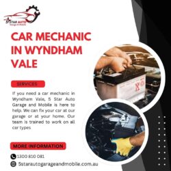 Expert Car Mechanic in Wyndham Vale – 5 Star Auto Garage and Mobile