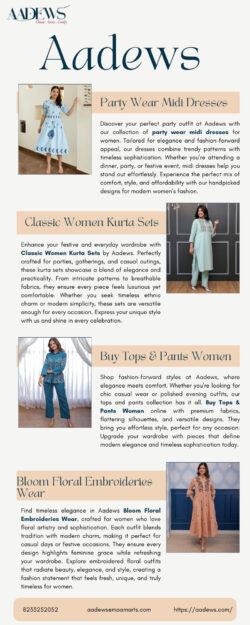 Discover Bloom Floral Embroideries Wear for Women in Beautiful Outfits