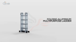 Corvids Folding Aluminium Ladder – Lightweight, Durable & Compact