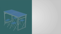 Stylish Folding Outdoor Table & Chair Set – Perfect for Home, Garden & Camping