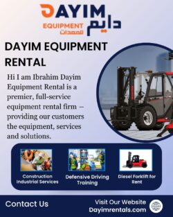 Dayim Equipment Rental – Trusted Construction Equipment Rental Service