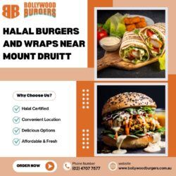 Enjoy Halal Burgers and Wraps near Mount Druitt – Bollywood Burgers