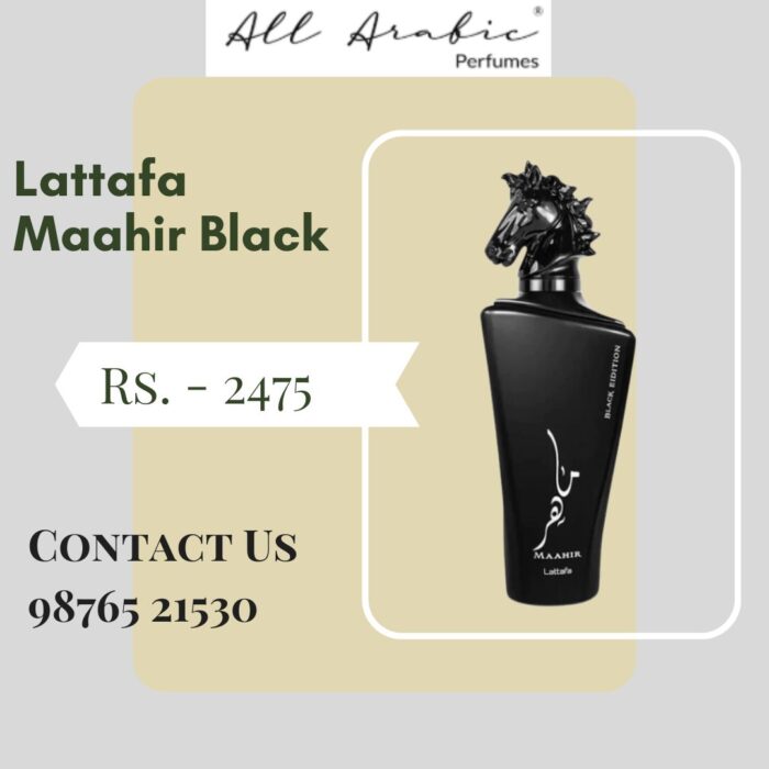 Lattafa Maahir Black | Bold, Modern Fragrance for Men