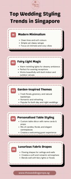 Top Wedding Styling Trends in Singapore