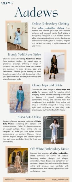 Explore Off-White Embroidery Dress Collection for Women with Modern Designs