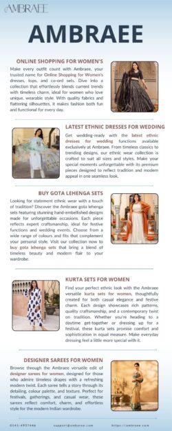 Find the Latest Ethnic Dresses for Wedding Ready Outfits in All Sizes