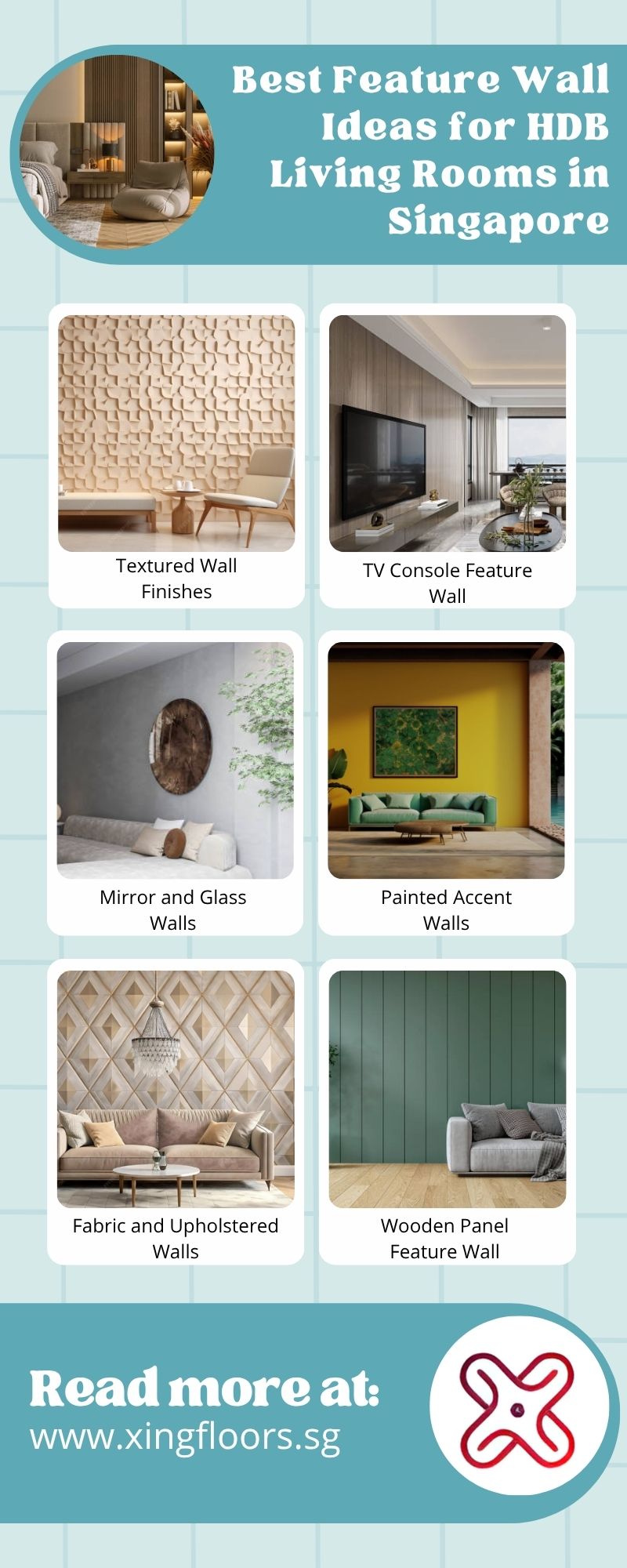 Best Feature Wall Ideas for HDB Living Rooms in Singapore