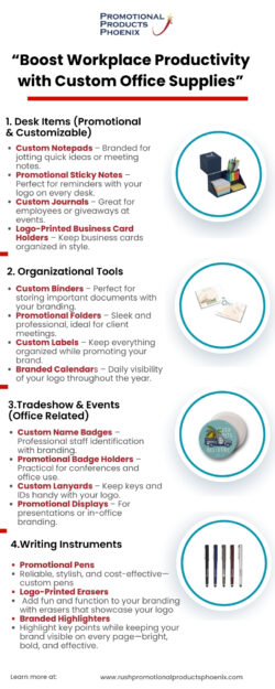 Phoenix Businesses – Boost Workplace Productivity with Custom Office Supplies