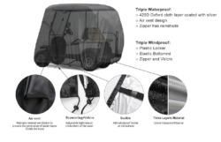 Universal Fit Golf Cart Storage Covers