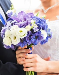 Pressed wedding flowers