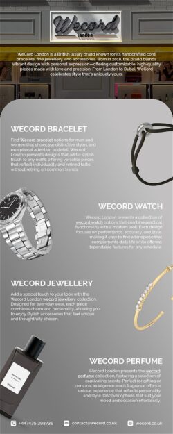 Wecord Bracelet Options for Men and Women with Distinctive Styles