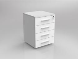OL Axis 4 Drawer Mobile Pedestal
