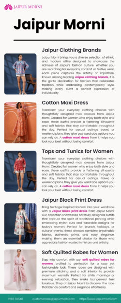 Explore the Finest Jaipur Clothing Brands Offering Traditional and Modern Styles