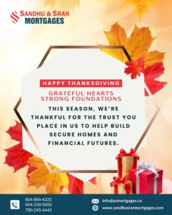 Gratitude, Growth, and Great Mortgages – Happy Thanksgiving from Sandhu & Sran!