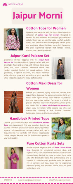 Find Your Signature Look with Handblock Printed Tops from JaipurMorni