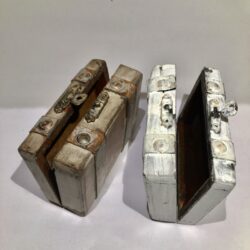 Boîte valise vintage dragées ou calissons