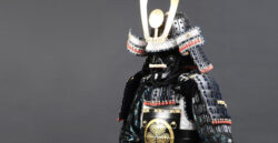 Tokugawa Black & Blue Samurai Armor — a collectible life-size Japanese Yoroi.