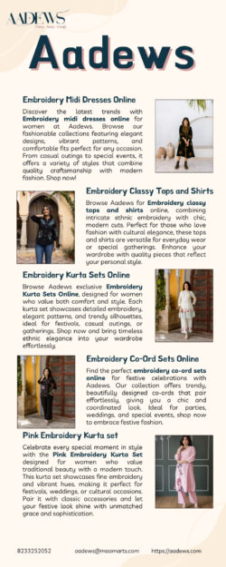 Explore Embroidery Midi Dresses Online for Women in Fashionable Collections