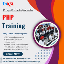 Enroll Now for PHP Training at ToXSL Technologies!