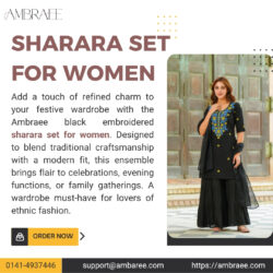Upgrade Your Wardrobe with a Designer Sharara Set for Women This Season