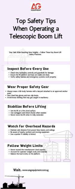 Top Safety Tips When Operating a Telescopic Boom Lift