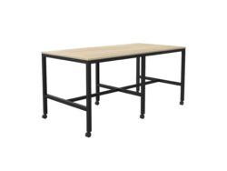 OL Axis Mobile Bar Leaner – Oak Top