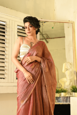 Metallic Handloom Saree-KARU05