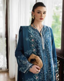 Shop MARIA B Winter Suits for Ladies WL 1311 | Dark Purple Pakistani Suit – Tayaba Fashion Studio