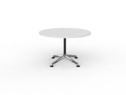 OL Modulus Fixed Leg Round Meeting Table – White Top