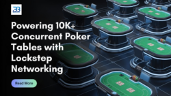 Deterministic Lockstep Networking for 10K+ Concurrent Poker Tables