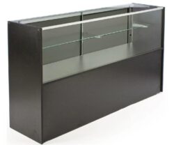 Shop Lighted Glass Display Case, Display Case with Light, & Black Half Vision Display Case f ...