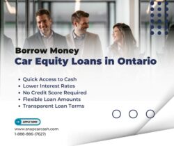 Flexible Car Equity Loans in Ontario – Borrow Money Fast